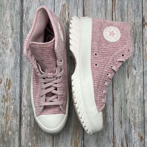 Converse Chuck Taylor All Star Lugged 2.0 Velour Hightop Sneaker Shoes Size 11.5 - Picture 3 of 12